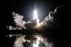 Night space shuttle launch