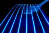 Photochemistry: Blue abstract light trails