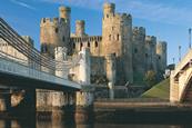 Conwy castle bridge view