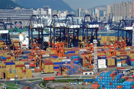 Hong kong container port