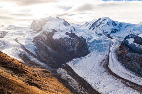 Microplastics found in the Alps are carried on the wind and brought to the ground with snow
